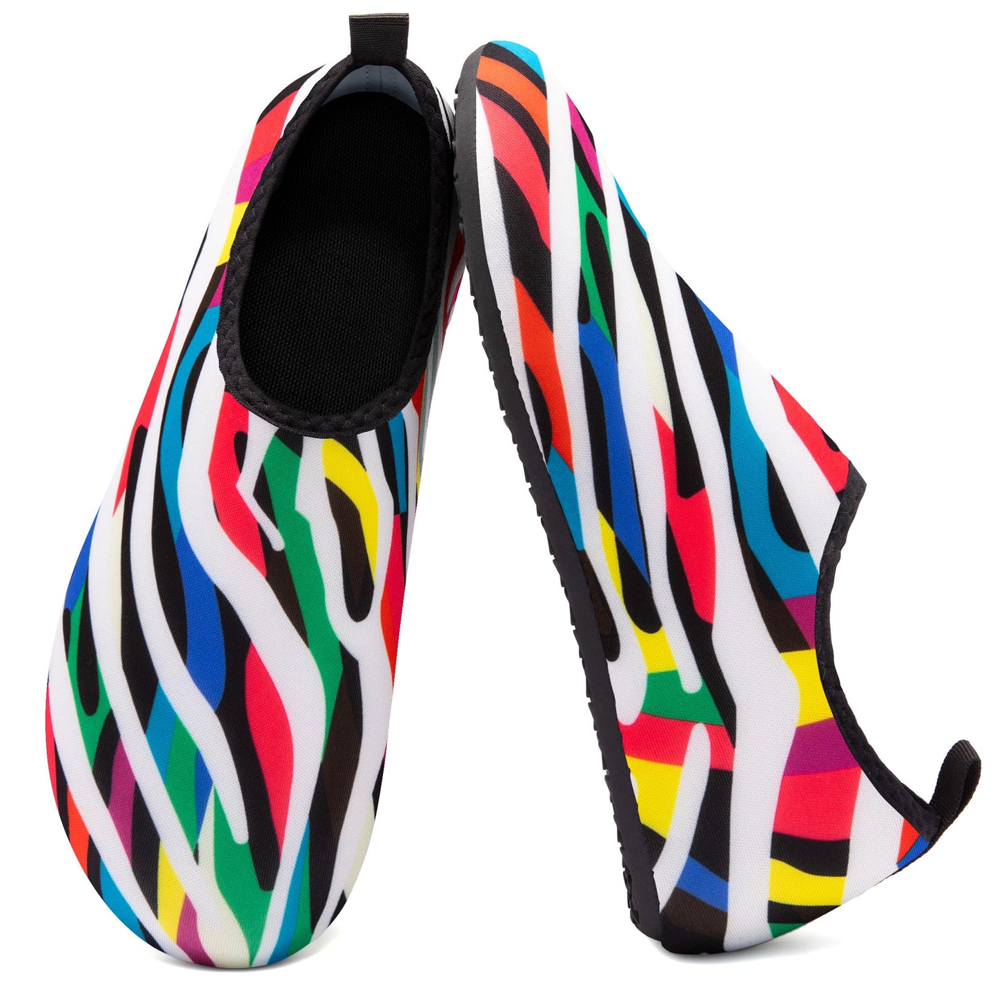 Men Women Water Shoes Quick-Dry Aqua Socks Barefoot Slip-on Summer Slippers for Beach Swim Sport Surf Yoga Exercise Color Wave