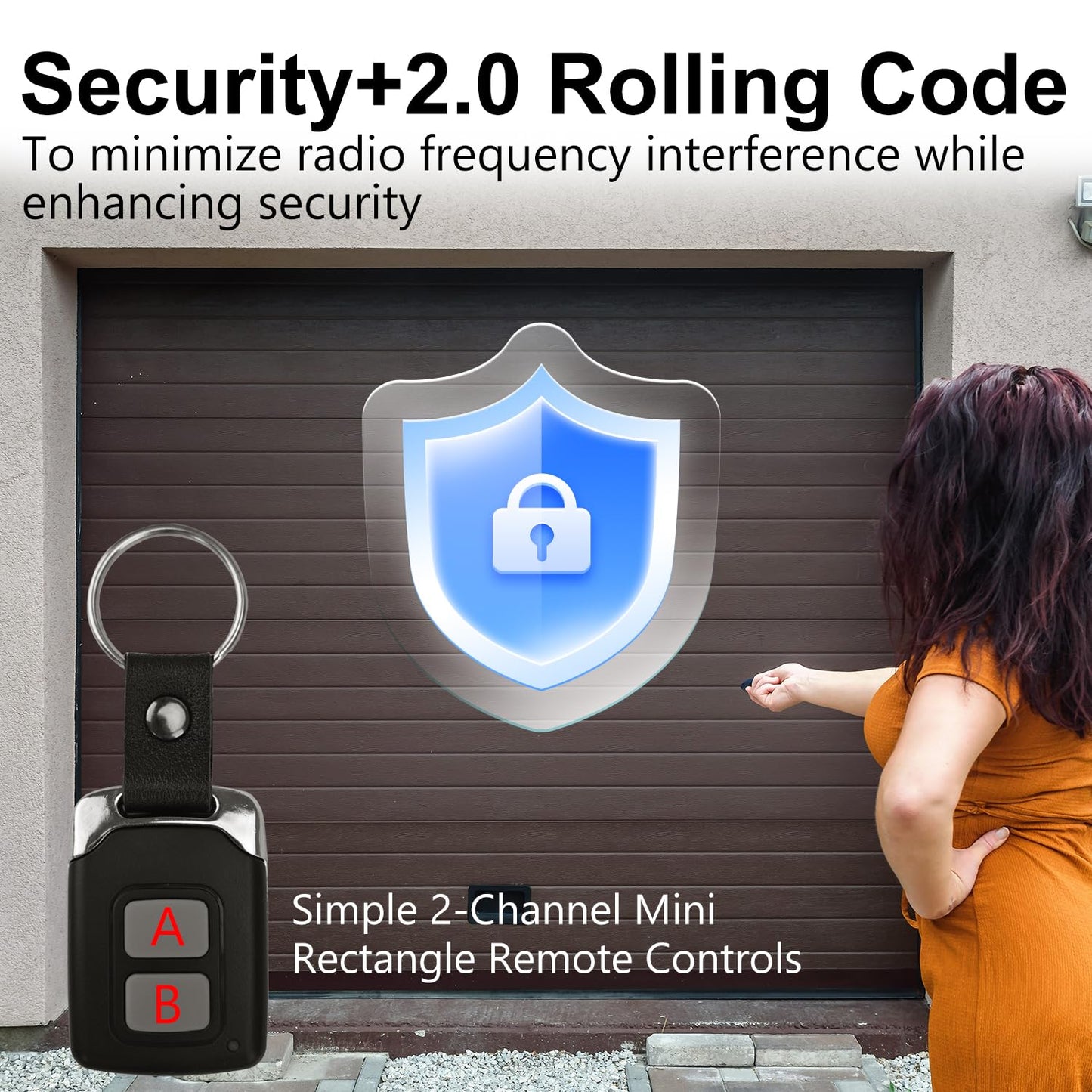 2 Garage Door Opener Remote, for Chamberlain Craftsman LiftMaster Garage Door Opener Produced Since 1993, Replaces 893LM 893Max 891LM 971LM 973LM 371LM 373LM,Keyless Entry, Safe Security+2.0