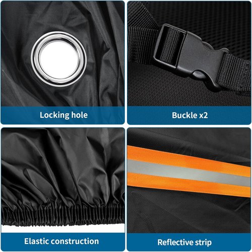 AKEfit Waterproof Bike Cover - Outdoor Bicycle Protection Against Rain & UV - XL for 1-2 Bikes