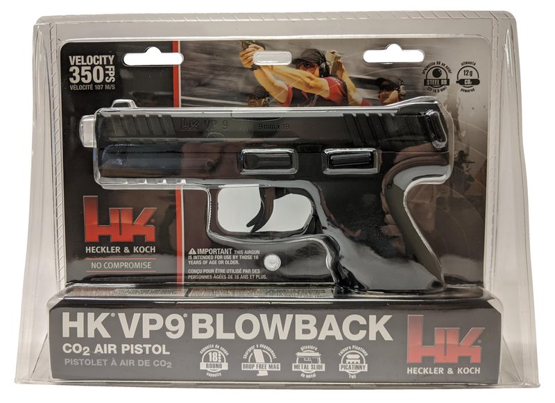 Umarex HK Heckler & Koch VP9 Blowback .177 Caliber BB Gun Air Pistol, HK VP9 Air Pistol