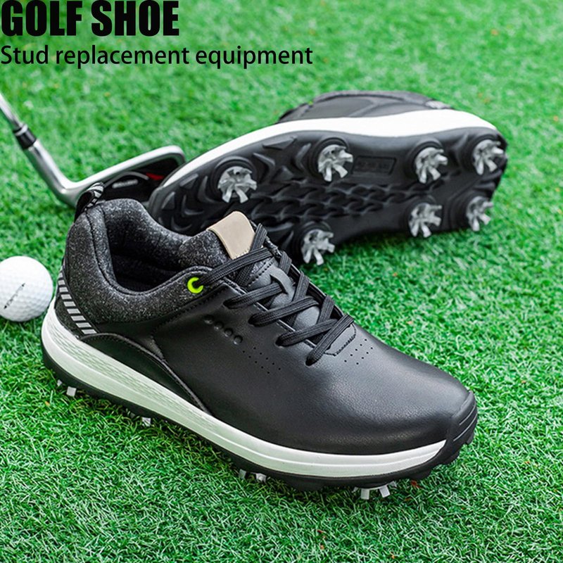 iLIZBay 51 Pcs Golf Shoe Spikes Replacement Kit – 6mm Metal Thread Golf Cleats with 50 Spikes and Removal Spanner, Durable TPU Studs for Enhanced Traction and Stability (Grey)