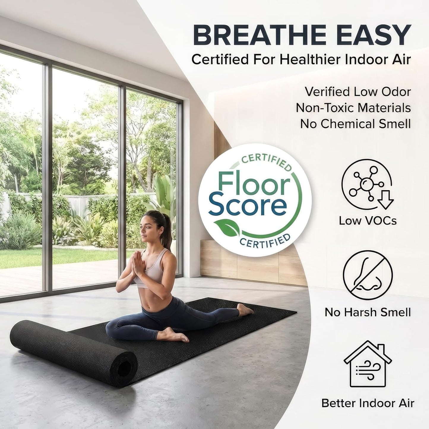 Rubber King Multi-Purpose Exercise Mat - Non-Slip, Durable 100% Recycled Rubber for Home Gym | Indoor/Outdoor Use