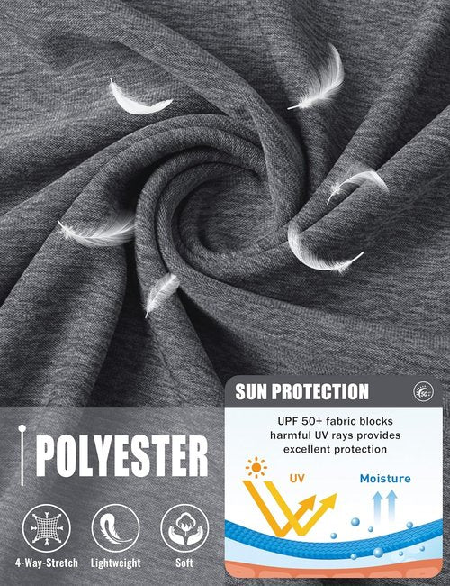 MAGCOMSEN Men's Quick-Dry Long Sleeve Shirt | UPF 50+ Sun Protection Athletic Fishing Tee