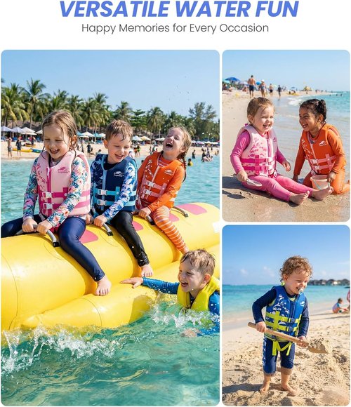 Gogokids Toddler Swim Vest - Buoyancy Jacket for Kids 2-8 Years | Floaties for Pool & Beach, 22-60 lbs