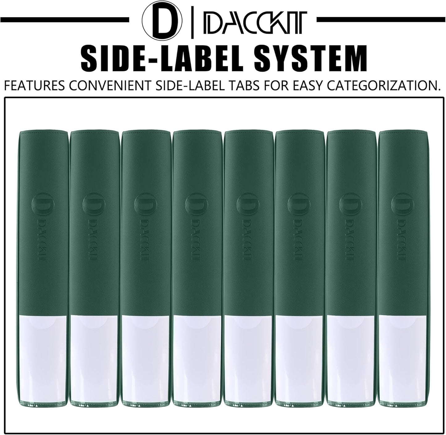 Premium Card Binder - 12 Pocket Design Fits 1200 Cards | Ringless with Sleeves for Trading & Sports Cards - Blackish Green