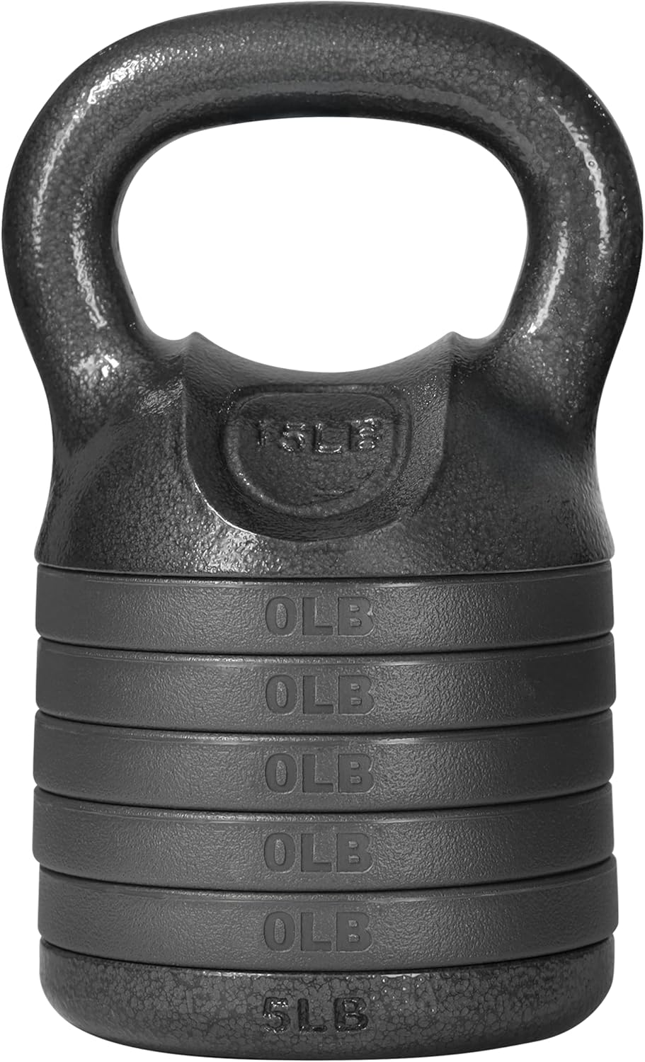 Yes4All Adjustable Kettlebell Set - 20-40 LB Solid Cast Iron with Spacer Disks & Secure Lock | Black Home Gym Essential
