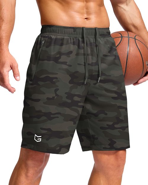 G Gradual Men's Athletic Running Shorts - Quick Dry with Zipper Pockets | 7"/5"/9" Sizes for Gym & Hiking