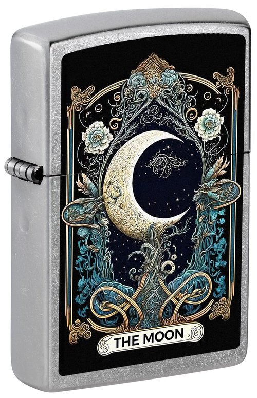 Zippo Lighter: The Moon Tarot Card - Street Chrome 81703