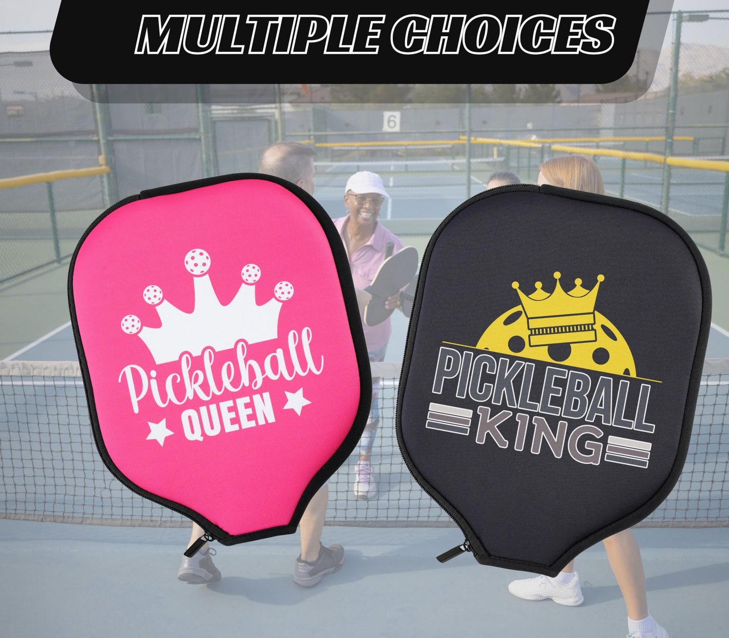 CybGene Pickleball Gifts for Men and Women, Pickleball Paddle Cover Gifts on Birthday and Christmas - J