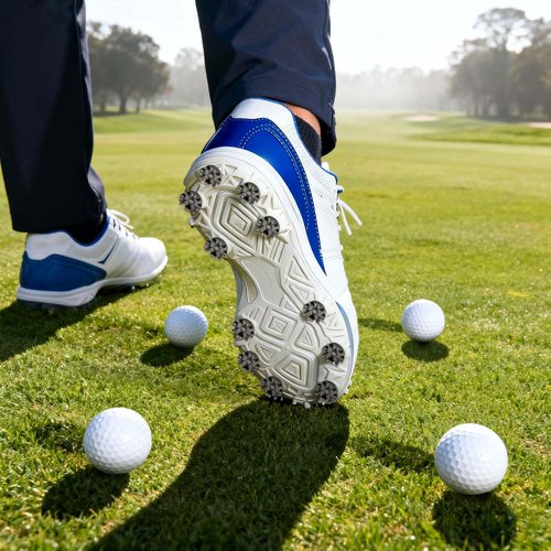 Nagpew 51 Piece Golf Spikes, Golf Cleats Replacement with Cleat Spanner, Metal Thread Screw 6 mm Soft Pins Stud for Lawn Cricket Shoes Players