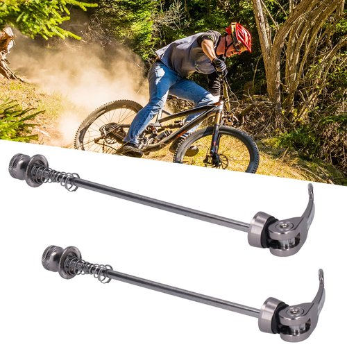 Quick Release Skewers, Front & Rear, Pack of 2, for Mountain Biking, Road Biking, City Cycling, and Long-Distance Travel