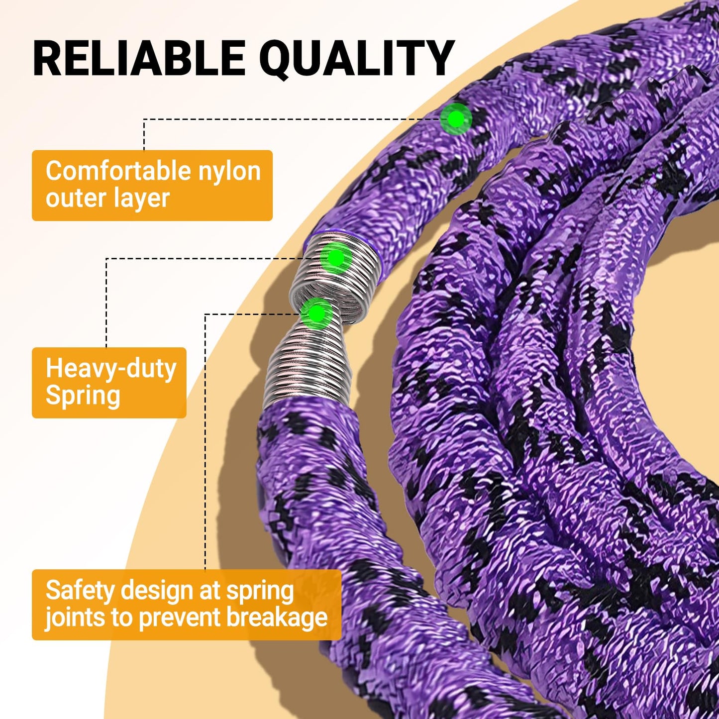 Brobantle Soft Fitness Spring Hoop for Women Weight Loss, 3.3 lbs Weighted Exercise Infinity Hoop, Foldable and Portable Hula Circle Hoops for Home Travel (Purple)