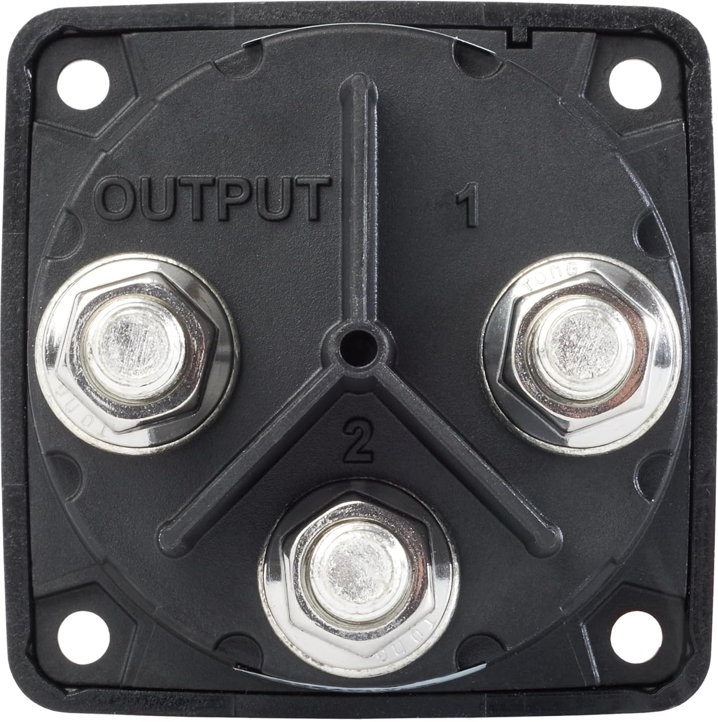 Blue Sea Systems Mini Battery Switch - 3-Position, Black | Durable 6008200 m-Series Design