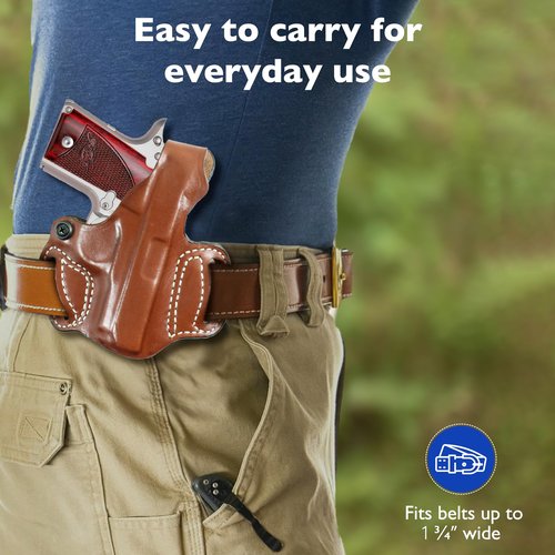 Desantis Thumb Break Mini Slide Holster, Outside The Waistband Gun Holster, Fits RUGER-57 with RED DOT Sight, RUGER-57 Without RED DOT Sight, Adjustable Tension Device, Right-Hand Draw, Black