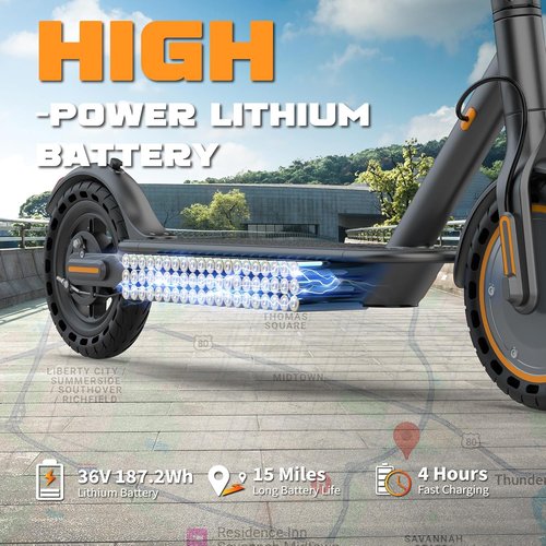 Adult Electric Scooter by [Brand Name] - Foldable E-Scooter with 500W Motor | Max Speed 21 MPH, 28-Mile Range