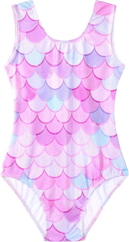 Domusgo Gymnastics Leotards - Sparkly One-Piece Tumbling Outfit for Girls | Perfect Fit & Comfort
