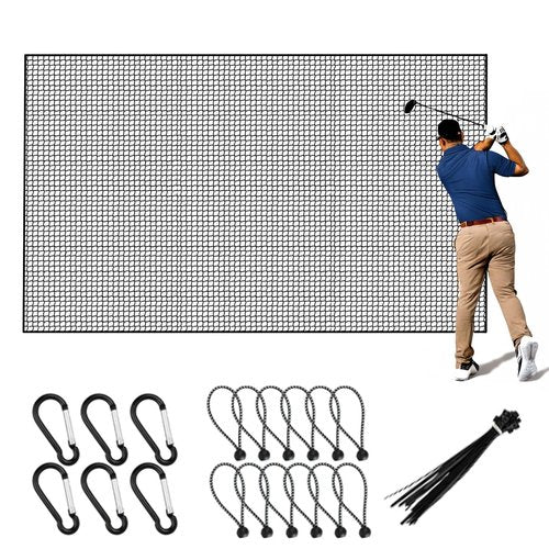 Golf Net, 12X12ft Golf Practice Net Sports Practice Barrier for Baseball, Hockey, Soccer, Netting for Garage, Backyard, Golf Hitting Net for Indoor Outdoor Sports Netting