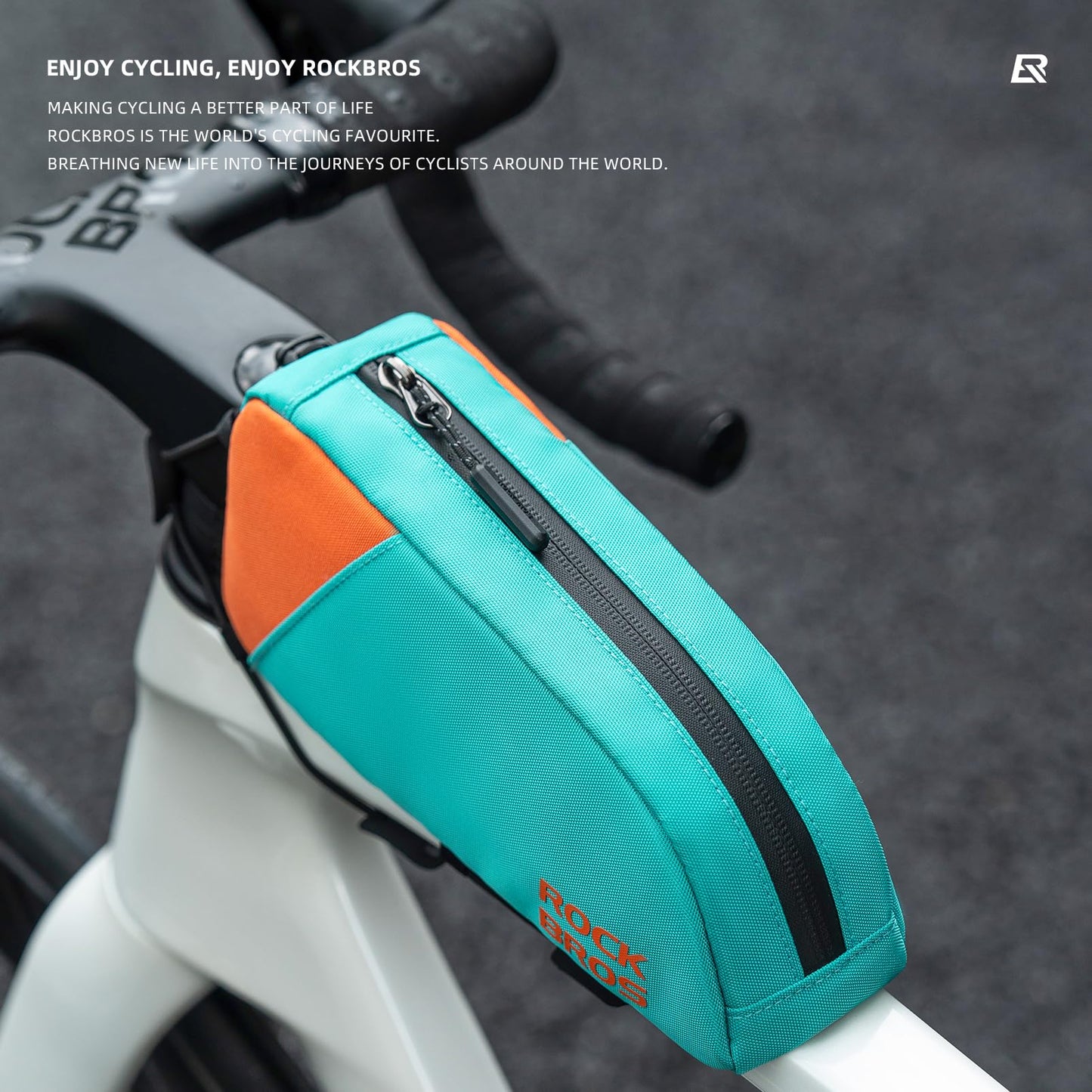 ROCKBROS Top Tube Bike Bag Bicycle Front Frame Bag Bike Storage Bag Mountain Bike Road Bike Pouch Pack Cycling Accessories Bike Frame Bag