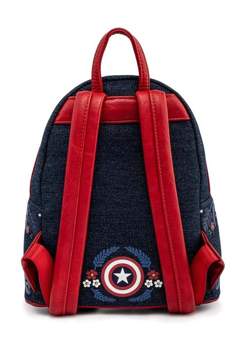 Loungefly Captain America 80th Anniversary Sheild Mini Backpack