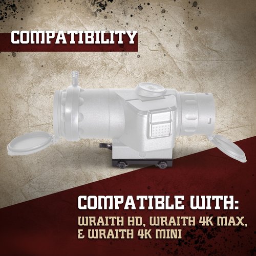 Sightmark Locking Quick Detach Mount for Wolfhound Prismatic Sight/Wraith Compatible, SM13025.001 , Black