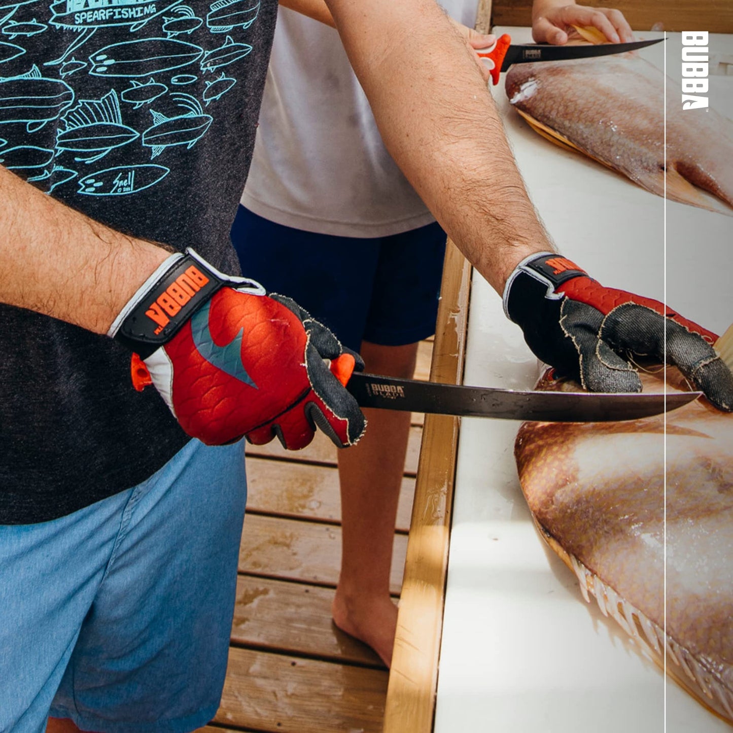 BUBBA Ultimate Fillet Gloves with Cut Resistant Construction and Touch Screen Usability for Fishing, Angling, Boating and Outdoors, X-Large