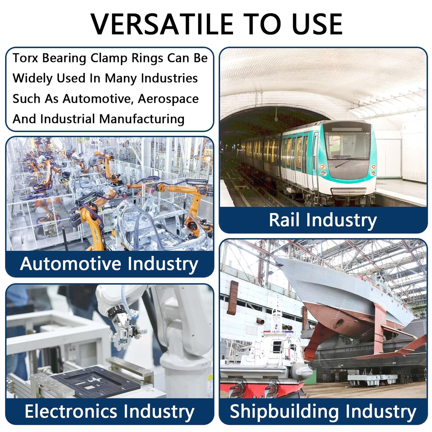 Renashed 340Pcs Internal Tooth Star Lock Washers, M3-M12 Quick Speed Locking Washers Assortment Kit 65Mn Steel Black Oxide Finish Push on Locking Washer, 7 Size