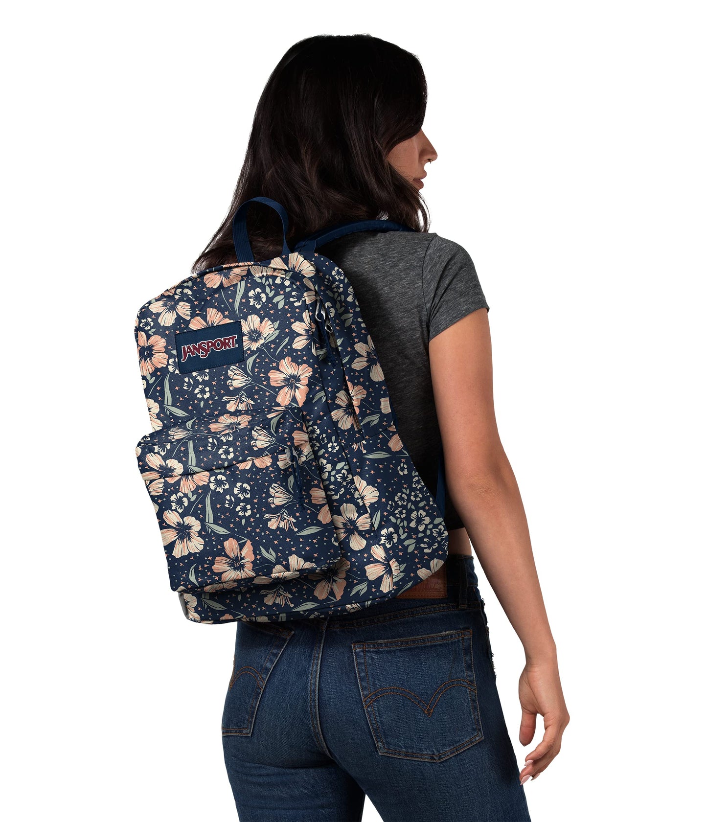 JanSport SuperBreak Backpack, Fields of Parad - Durable, Lightweight Bag with 1 Main Compartment, Front Utility Pocket with Built-in Organizer - Premium Backpack