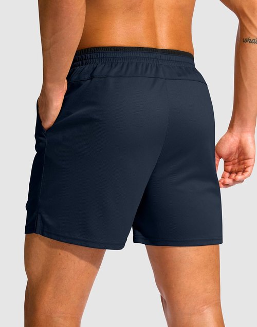 G Gradual Men's Athletic Running Shorts - Lightweight Quick-Dry with Zipper Pocket | 5"/7" Sizes for Gym & Tennis