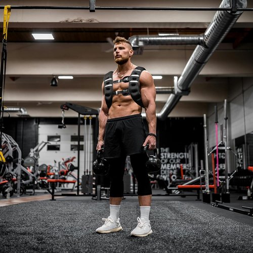 AceSpear Weighted Vest - Adjustable 6-18lbs for Enhanced Strength Training | Reflective Stripe for Safety