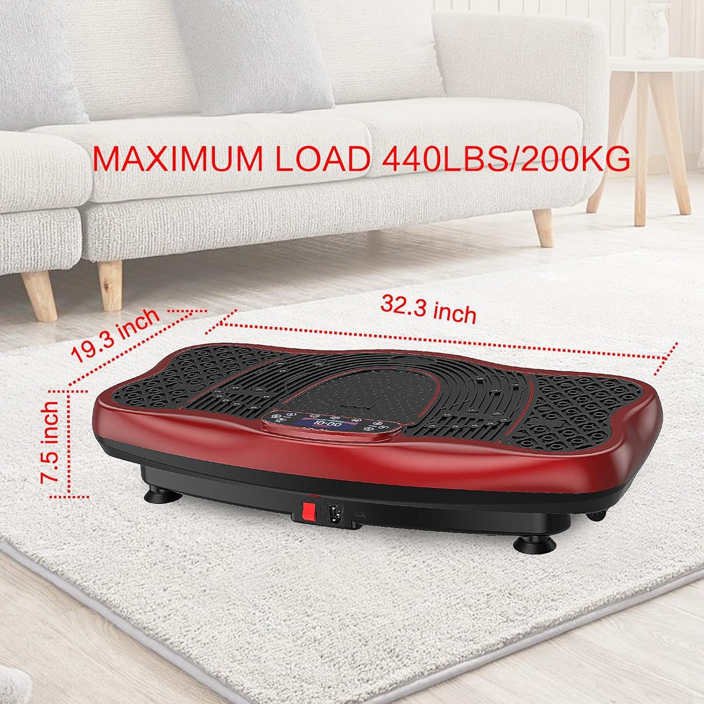 Skiennix Vibration Plate Exercise Machine - Whole Body Workout Platform for Home Fitness | 99 Levels, Remote & Loop Bands