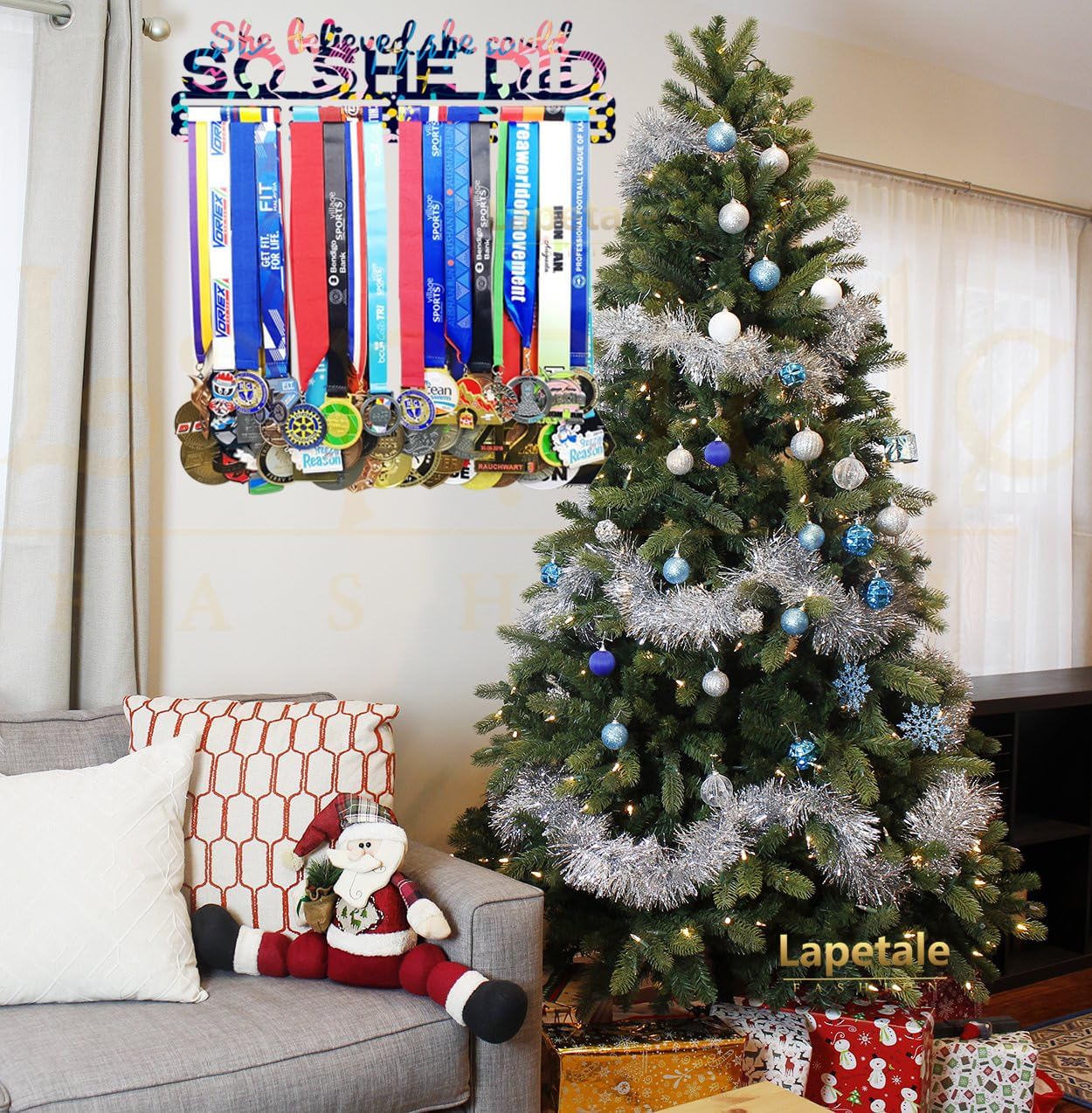 Skiennix Race Medal Holder - Stylish Wall Hanger for Marathon & Runner Medals | Perfect Gift