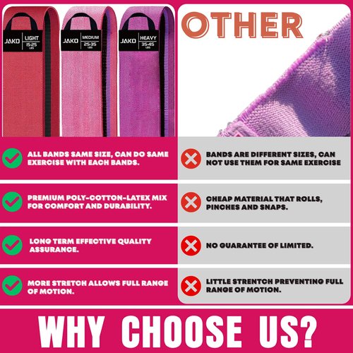 Resistance Bands for Working Out with Workout Bands Guide, 3 Booty Bands for Women & Men, Working Out Hip Glute Bands Set, Exercise Bands for Legs Bands, Fabric Elastic Band for Fitness,Yoga,Pilates
