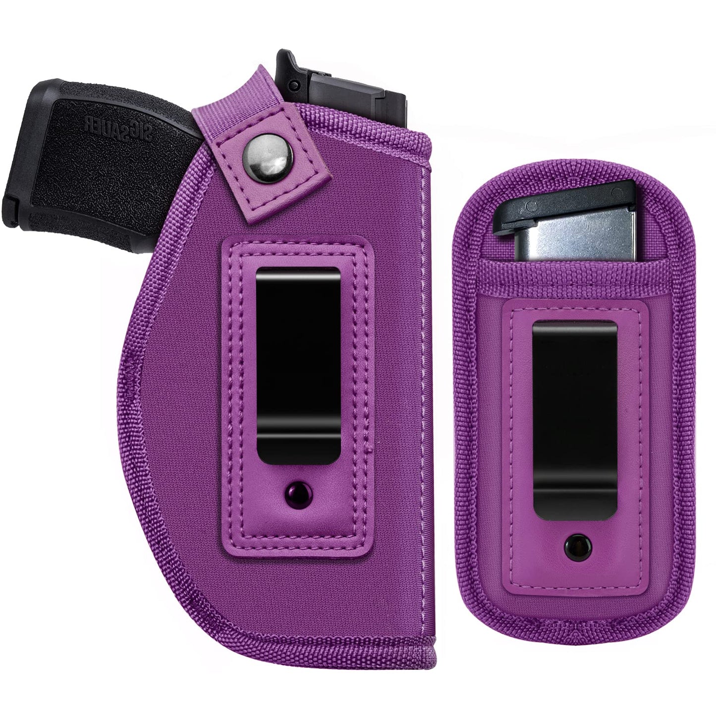Gun Holster for Women/Men, Universal IWB Holsters for Concealed Carry, Pistols Holster Right/Left Handed, Fits S&W M&P Shield 9/40 9mm P320 Glock 17 19 26 27 42 43, Similar Handguns