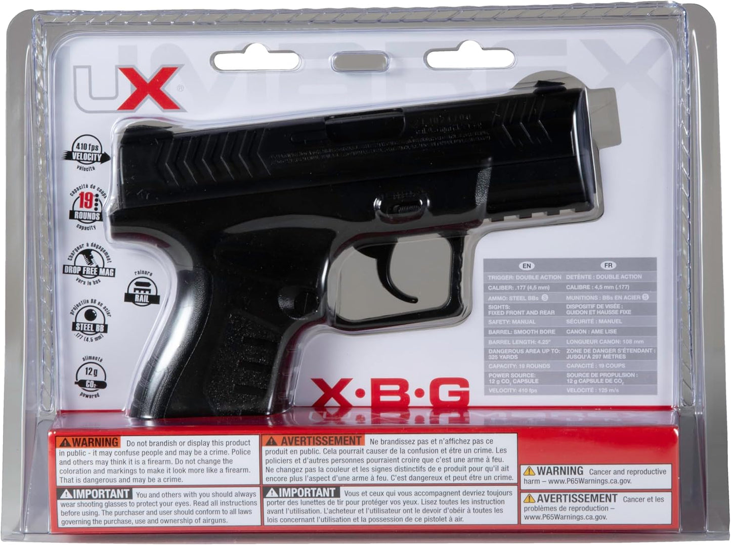 Umarex XBG .177 Caliber BB Pistol - High Precision Air Gun for Target Shooting