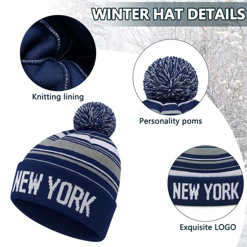 Vintage Classic Skull Cap Beanie Hat with Warm Gloves and Scarf Cuffed Winter Hat Knit Comes Gifts for Men Women Fans