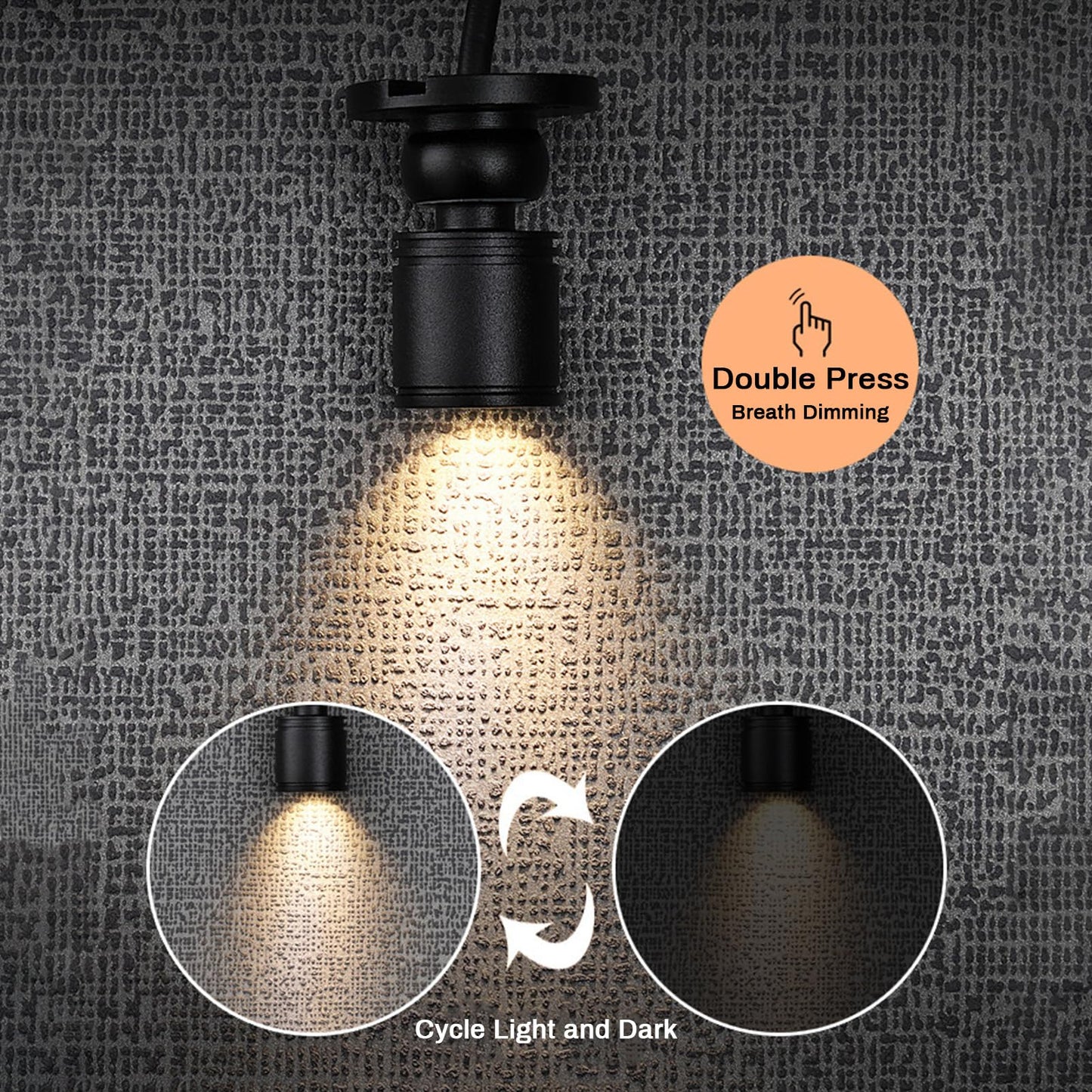 5V Dimmable LED Mini Spot Light with 6.6ft Cable, Jewelry/Indoor Picture/Art/Model Display Lights, USB Powered Spotlight for Jewelry Cabinets, Entryways, Tables Shelves (Warm White 3000K, 1 Pack)