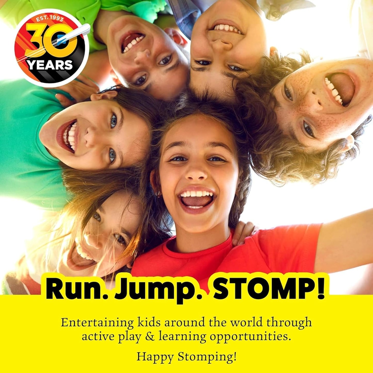 Stomp Rocket Jr. Multi-Color Rocket Launcher - Fun Outdoor STEM Toy for Kids | Soars Up to 100 Feet, Ages 3+