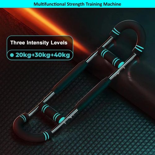 JAWZAR Twister Arm Trainer for Men & Women, 40–130 lbs Chest & Arm Workout Equipment, Detachable Power Twister Bar with Ergonomic Anti Slip Handles, Home Gym Strength Trainer for Upper Body
