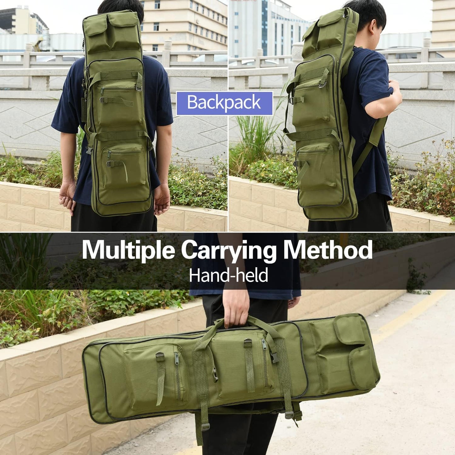 Rifle Bag - Tactical Long Rifle Backpack for Firearm Storage & Transportation | Ideal for Outdoor Hunting