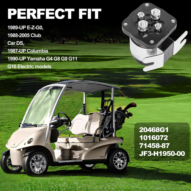 4 Terminate 36V Ezgo Solenoid Kit for 1989-Up Golf Cart Replaces 20468G-Includes Solenoid Diode,Micro Switch Speed Forwarder Reverser