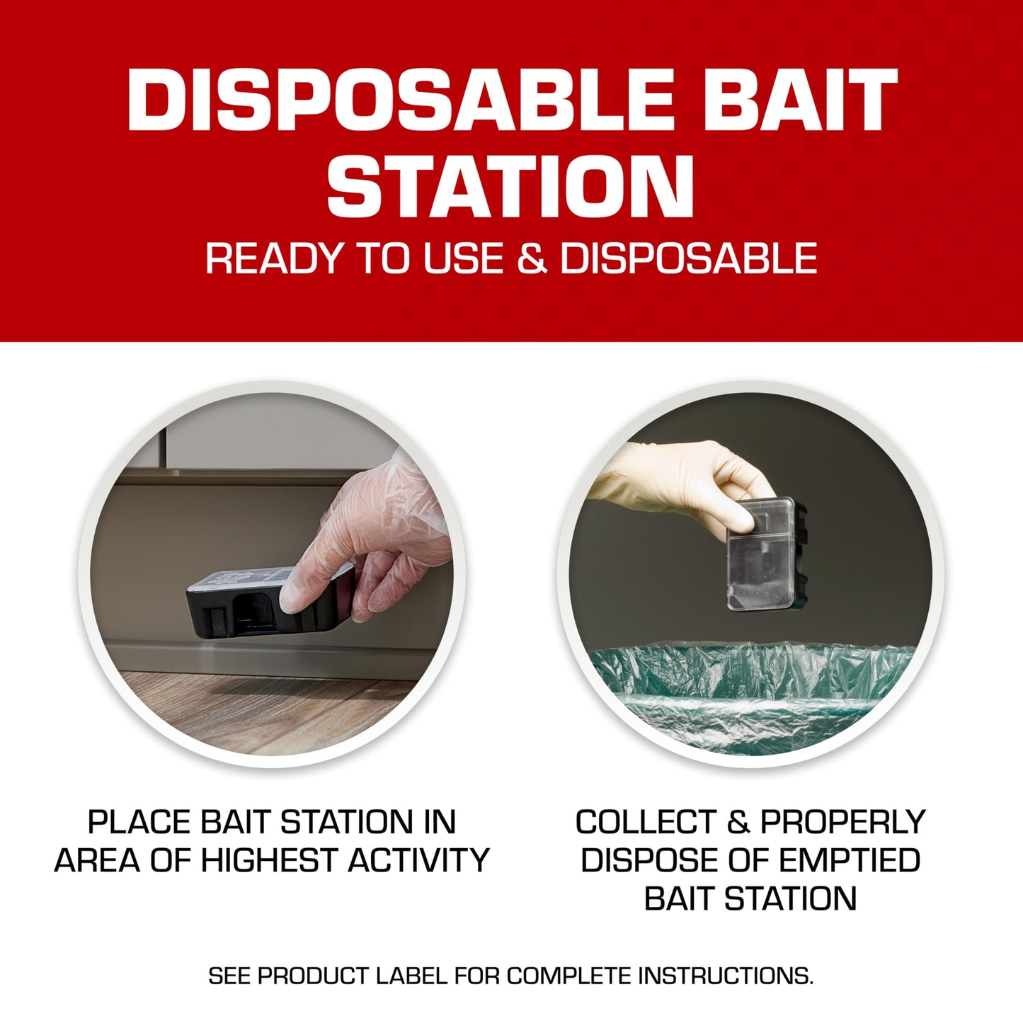 Tomcat Mouse Killer, Child & Dog Resistant, Disposable Station, 2 Stations