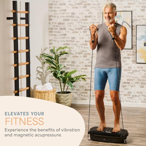 Lifepro HexaPlate Lite Vibration Plate - Magnetic Acupoint Full Body Exercise Machine for Toning & Recovery