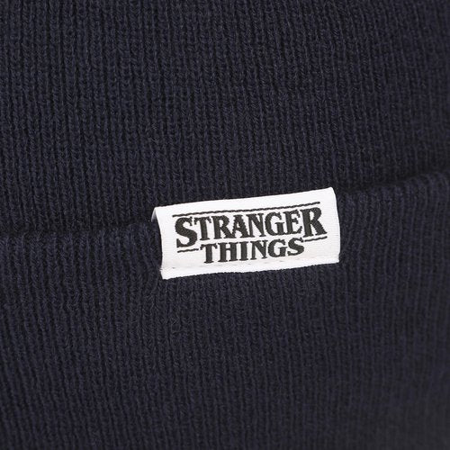 Bioworld Stranger Things WSQK Embroidery Navy Acrylic Yarn Standard Cuff Beanie
