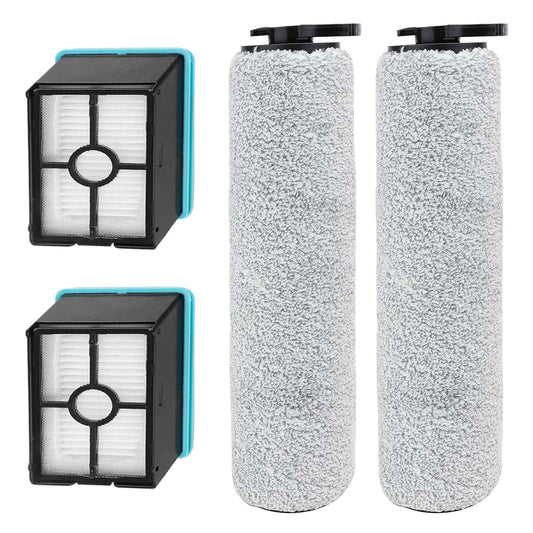 3881 Replacement Roller Brush Filter for Bissell Crosswave HF2/3845N/3831 Floor Scrubber Vacuum, for Bissell Crosswave Replacement Parts, 2 Roller Brush Replacement 2 HEPA Filter