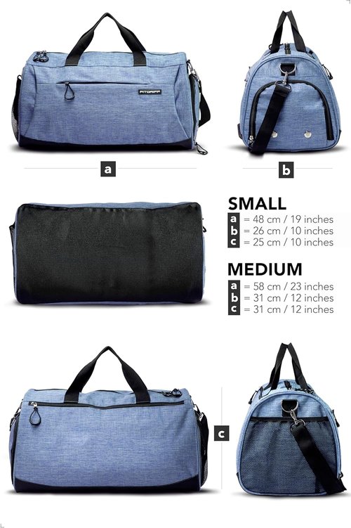 Fitgriff® Gym Bag - Versatile Duffle with Shoe & Wet Compartment for Travel, Sports & Fitness