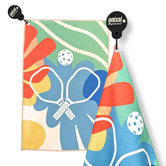ONISSI Magnetic Pickleball Towel with Clip | Microfiber Sweat Towels for Men and Women | Trendy Accessories and Gifts for Pickleball Lovers