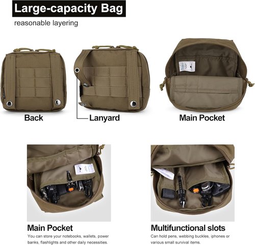 Mardingtop Tactical Utility Pouch - Compact EDC Tool Bag with Molle System | Military-Grade Design