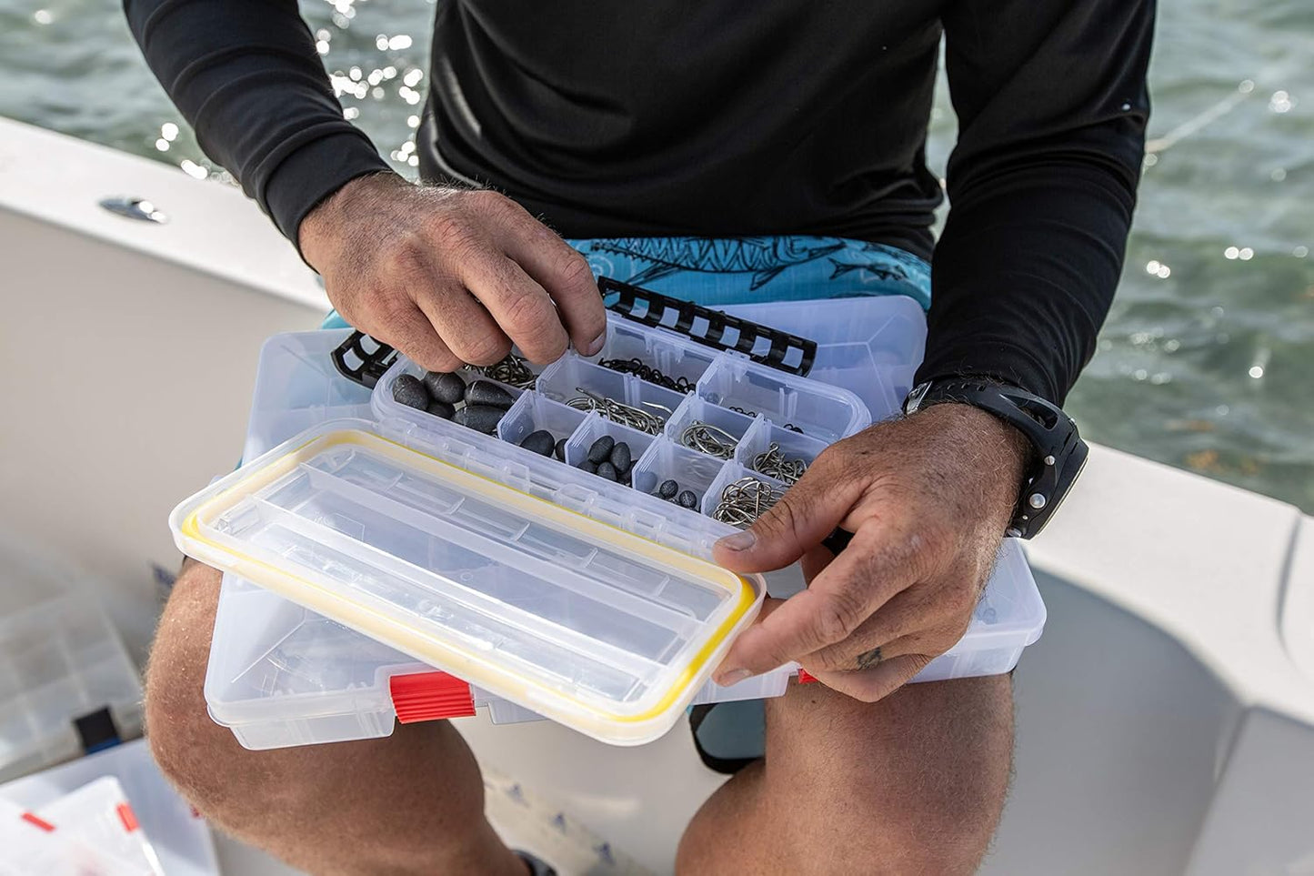 Plano 3540 Waterproof Stowaway | Durable Fishing Tackle Box with Adjustable Dividers