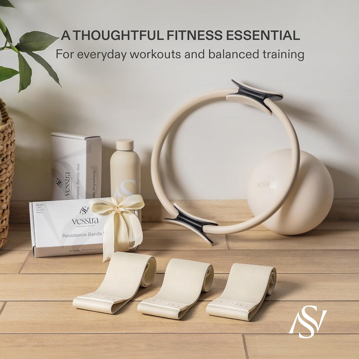 Premium Loop Resistance Bands Set - Non-Slip Fabric Booty Bands for Glutes & Legs | Light, Medium, Heavy Sizes for Pilates & Strength Training