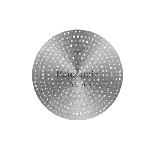 Bamynoir Espresso Puck Screen,53.3mm Puck Screen Compatible With Breville Portafilter 54mm,Mesh Plate For Espresso Coffee Filter Basket,0.65mm Thickness,150μm,Stainless Steel (1 Packs 53.3mm)